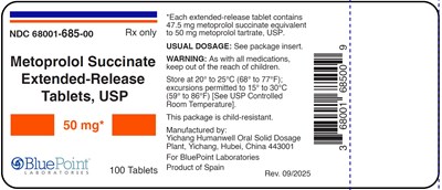 Metoprolol Succinate Er Tabs 50mg 100s (Metoprolol Succinate Er Tabs Labels Rev 9 2025 50mg 100s)